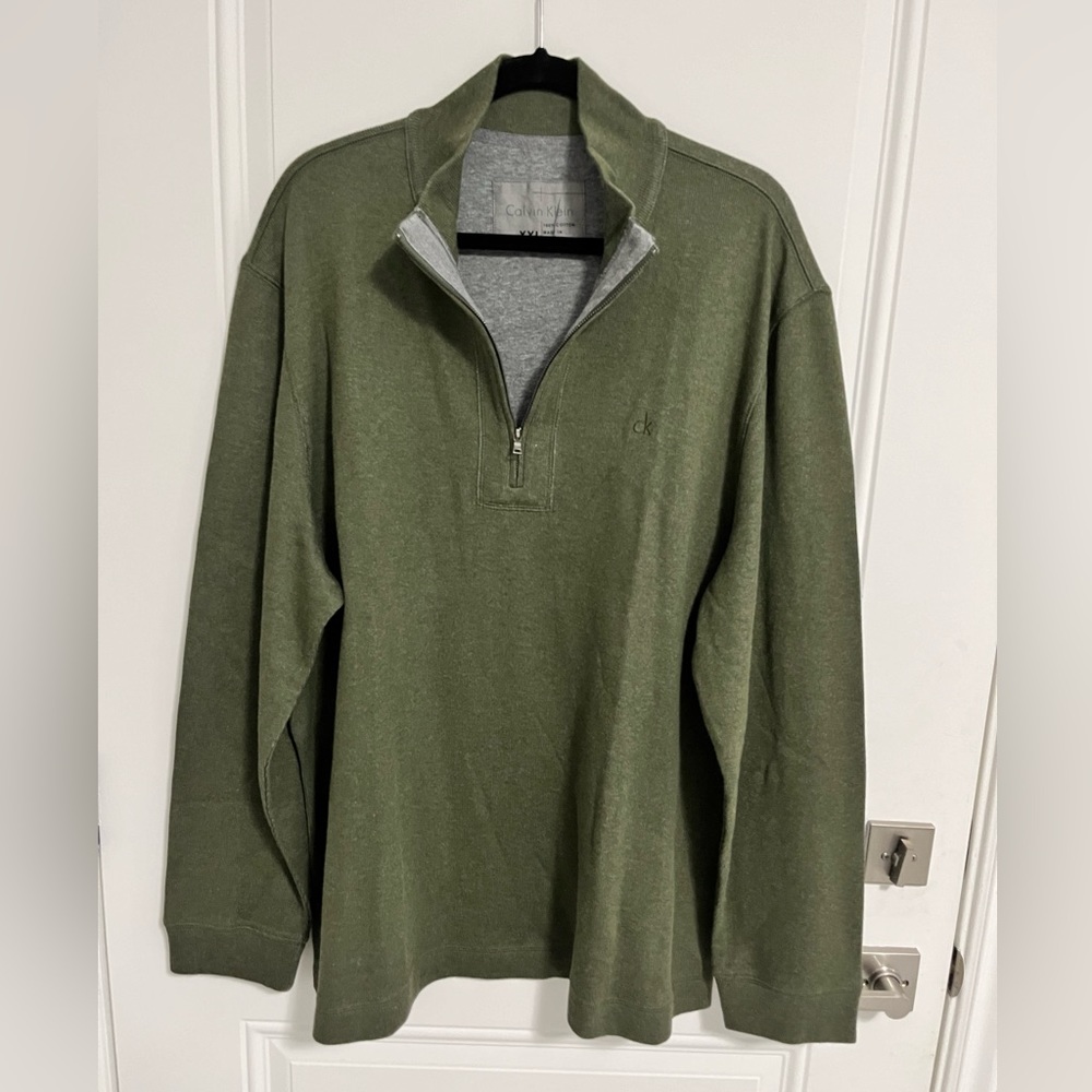 NWOT - Calvin Klein Men’s 1/4 Zip Sweater - Size XXL